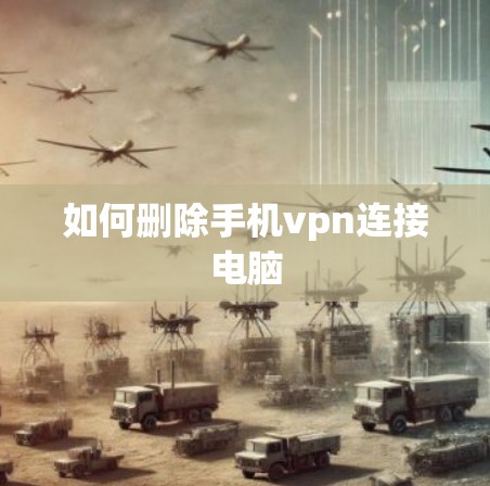 如何删除手机vpn连接电脑