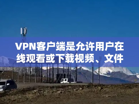 VPN客户端是允许用户在线观看或下载视频、文件等内容的软件，广泛应用于家庭、公司网络、学校和商业场合。以下是几款受欢迎的VPN客户端推荐