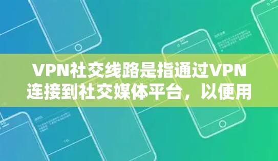 VPN社交线路是指通过VPN连接到社交媒体平台，以便用户可以在互联网上进行在线交流和访问社交媒体功能。以下是对这一问题的详细分析